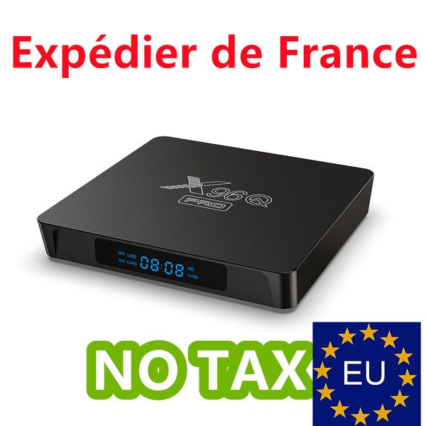 Frankreich hat einen Android 10.0 TV BOX X96Q PRO H313 100M LAN 1GB/8GB 2GB/16GB 2,4G WIFI Smart Media Player auf Lager