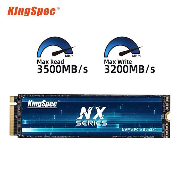 Unidades Kingspec SSD 128GB 256GB 512GB Estado sólido interno 1 TB M.2 NVME 2280 PCIE DISCO DE COMPUTADOR DISCURS