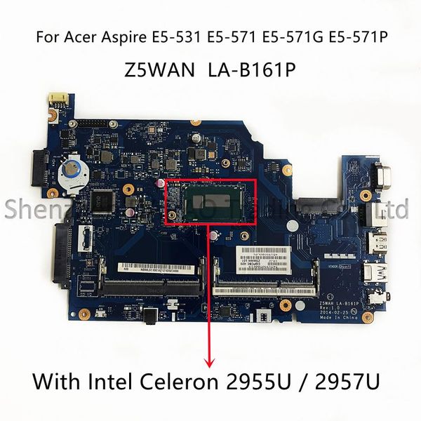 Mãe -mãe Z5wah Lab161p for Acer Aspire E5531 E5571 E5571G E5571P PROJETA -MANA