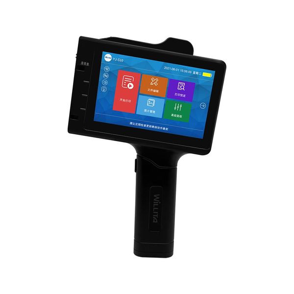 Stampanti da 25,4 mm da 4,3 pollici stampante touch screen QR Codice btch Numero di scadenza Data Etichetta portatile Porta portatile Stampante