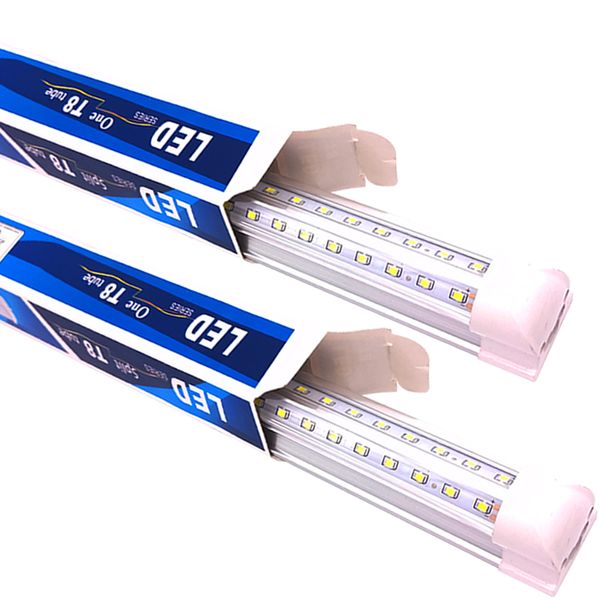 Luminárias de 5 pés LEDs LEDs de 5 pés T8 Luzes de tubo 6500k (super brilhante Branco) para Garage Warehouse v Forma de alta saída Bulbos integrados (25-pacote) Oemled