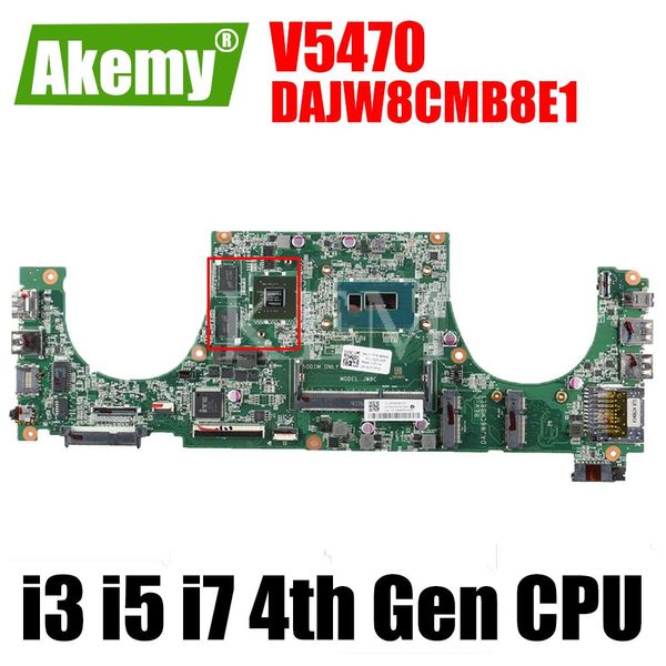 Rams Akemy per Dell Vostro V5470 DAJW8CMB8E1 CN0TYFY8 02TK7V TOATEBOBILE Mainboard Mainboard della scheda Mainboard di 4 ° Gen