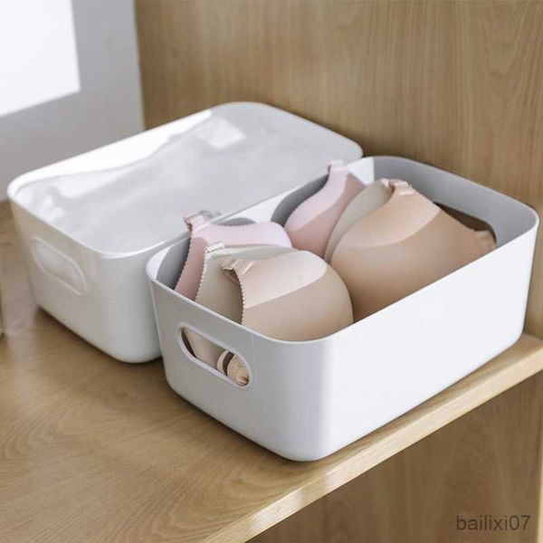 Korb Kunststoff Aufbewahrungskorb Badezimmer Kosmetik Aufbewahrungskorb Küche Desktop Unordnung Snacks Aufbewahrungsbox