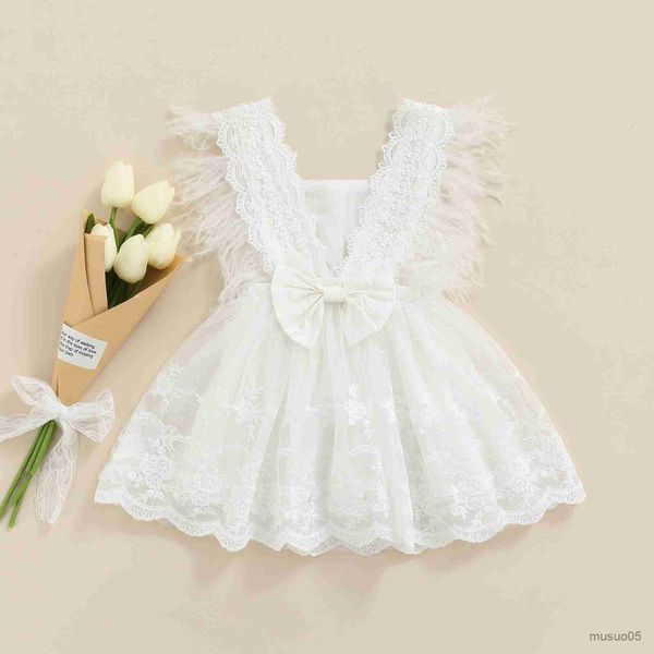 Mädchen Kleider Baby Neugeborenen Baby Mädchen Kleid Prinzessin Feder Party Kleider Für Mädchen Geburtstag Party Hochzeit