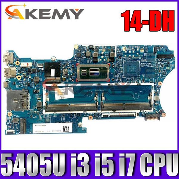 HP Pavilion için Anakart X360 14DH 14MDH0001DX Dizüstü Bilgisayar Anakart W/ 5405U I3 I5 I7 CPU Ana Panosu L51132601 L51138001 187421