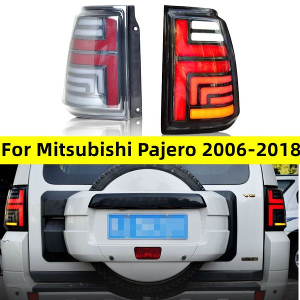 Assemblaggio fanale posteriore automatico per Mitsubishi Pajero 2006-20 18 Aggiornamento Evidenziare Luci di segnalazione dinamica Luci di stop retromarcia