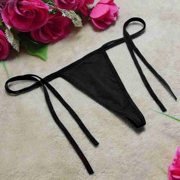 Slip Mutandine Vendita calda Semplice cinturino sottile Perizoma Tinta unita Costume da bagno Bikini sexy Perizoma sottile da donna Mutandine traspiranti per la pelle T23601