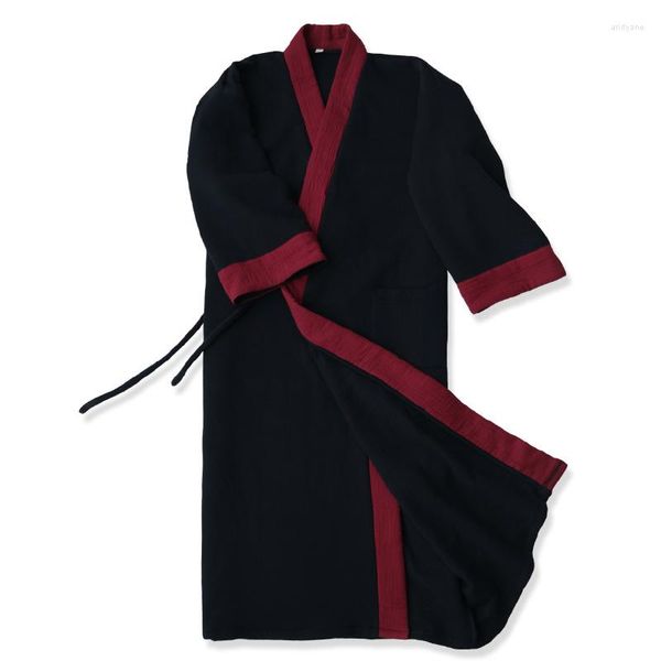 Herren-Nachtwäsche, Winter-Pyjama für Männer und Frauen, Unisex, chinesischer Hanfu-Stil, Orient-Bademantel, Homewear, Lounge-Pyjama, dick, warm, Top-Qualität