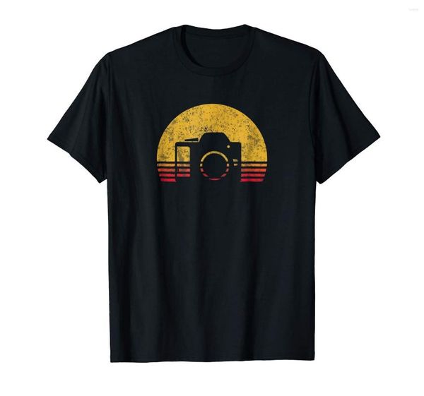 Herren T-Shirts 2023 Mode Herren Shirt Vintage Retro Sonnenuntergang Kamera Pographer Geschenk