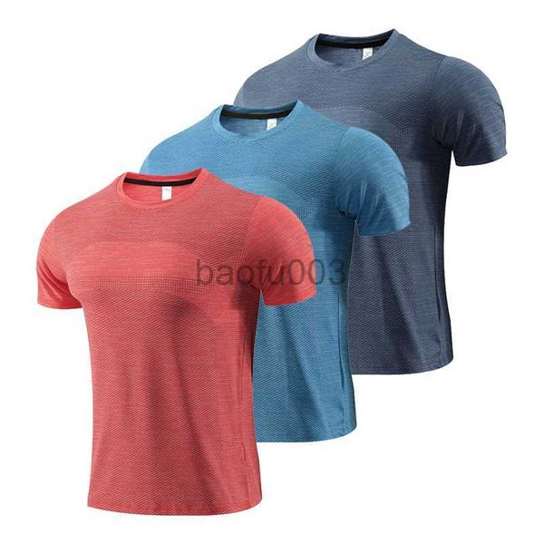 T-shirts masculinas Dry Fit Men Running T-shirt Gym Sport Masculino Jogging Sweatshirt Homme Athletic Shirt Workout Fitness Clothing Tops J230531