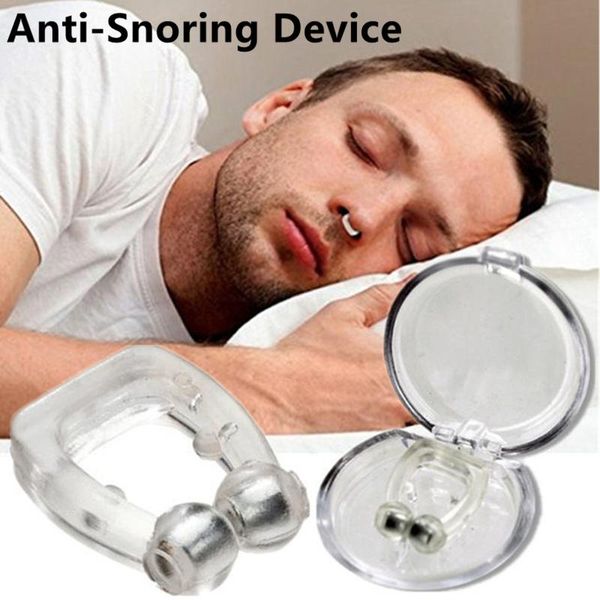 Care Magnetic Anti -Gronge Device Stop Show Clipe de nariz Easy Breature Melhore o dispositivo Night Apnea Guard Apnea com Caso 1/2/4pcs