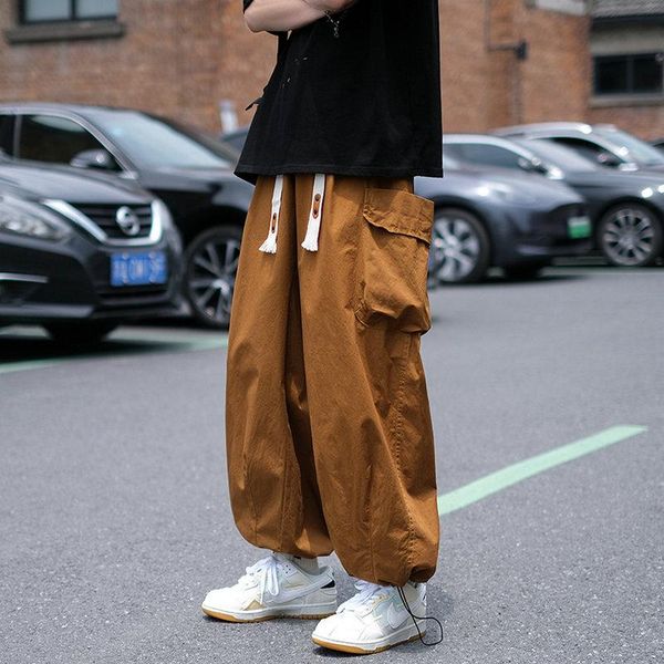 Capris New Hip Hop Mens Cargo Pants 2022 Joggers Harem Pants Millippoch Fashion Pants Streetwear Streetwear Casual Men Pants 3xl 3xl