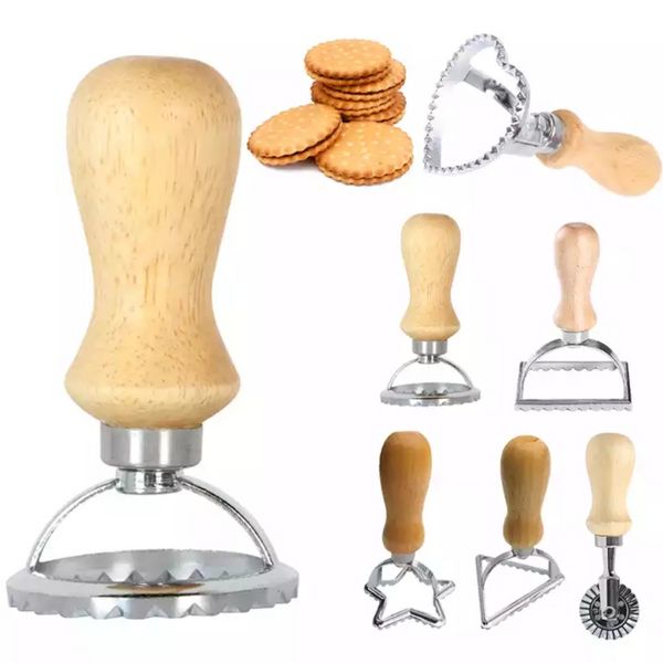 Home Ravioli-Ausstecher-Set, Nudelpresse, Küchenaufsatz-Set, Ravioli-Maker-Formwerkzeug, Ravioli-Stempel-Set, Gebäck-Rad-Set, Kuchenform G0531