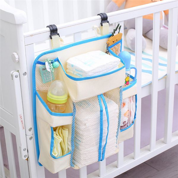 Yatak Rayları Taşınabilir Bebek Yatağı Tampon Asma Depolama Çanta Bezi Bag Yatakta Organizatör Bebek Beşik Yatak Seti Su Geçirmez Oyuncak Çocuk Bebekleri Cep 230531