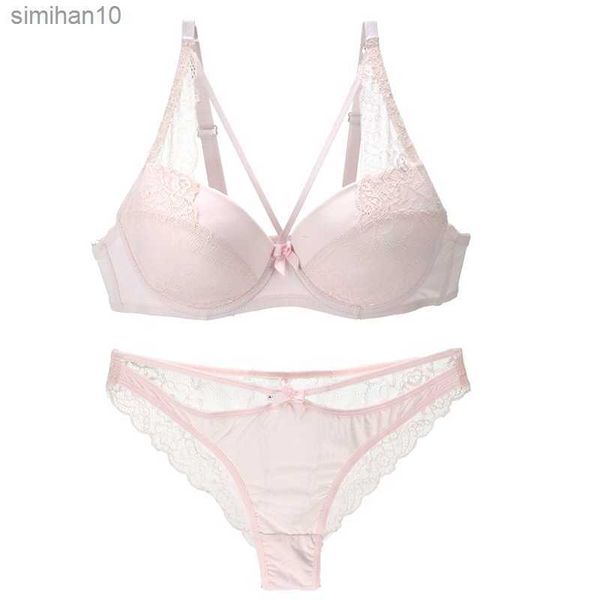 Бруки трусики 2021 Новые сексуальные женщины BCD Cup Bra Sets Кружевные брюшные трусики из нижнего белья