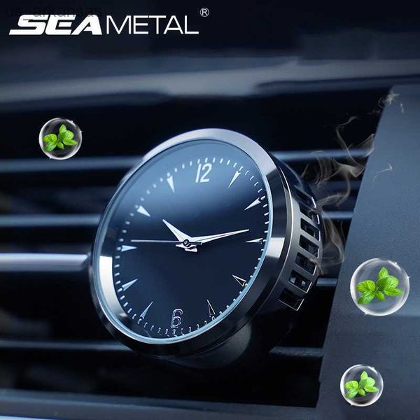 SEAMETAL Orologio Deodorante per auto Deodorante per auto di lusso Profumo di silice Ottieni aroma di clip per accessori per interni auto Profumo diffuso L230523