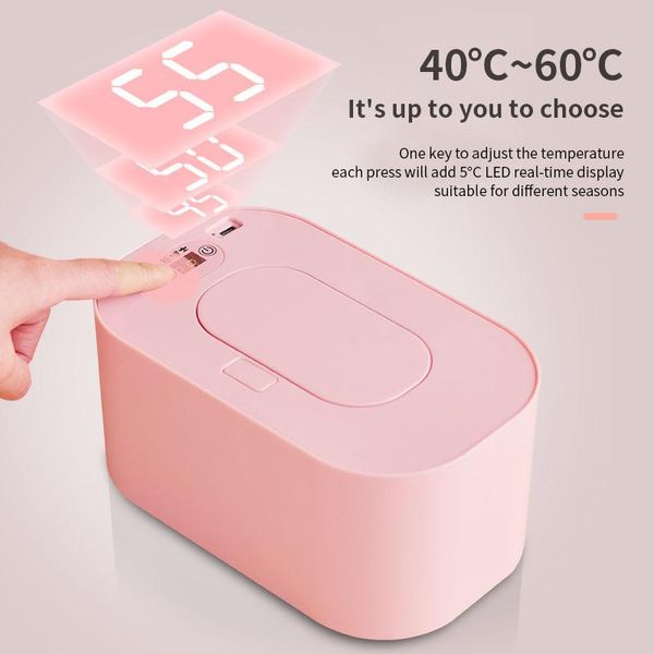 Distributori LED LED Smart Baby Wipes Wepes Warter Hearter Wipes Wipes Termostato salviettine bagnate caldi Isolamento del calore rapido Umidificatore