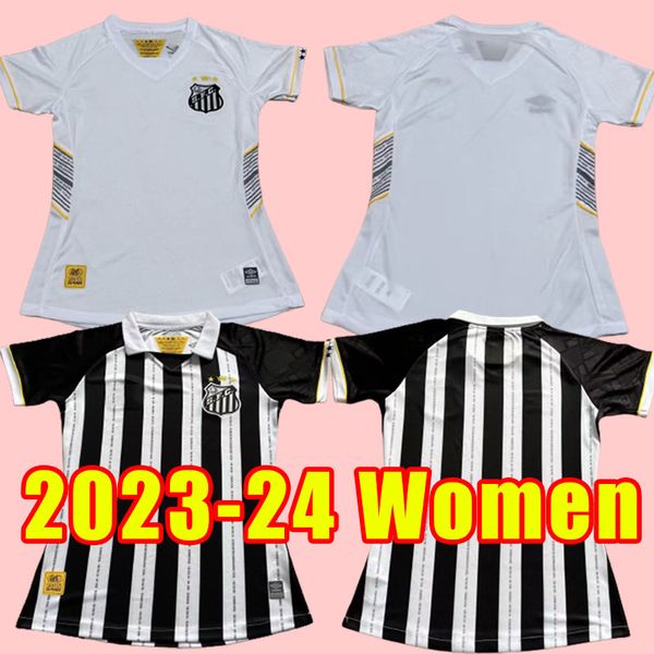 23/23 camisa de futebol do FC Santos Soccer Emerson Soteldo Pelé Kaio Jorge Marinho Rodrygo Carlos Sanchez F.Jonatan Home Away Women Girl Girl Girl Girl Girl Girl Girl