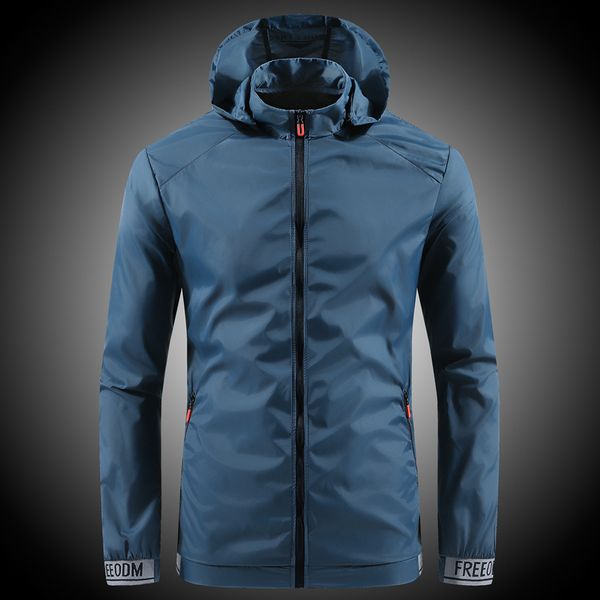 Herrenjacken, Herren-Sonnenschutzjacke, Herren-Sommerjacke, ultradünn, UV-Schutz, atmungsaktiv, Klimaanlage, Hemd, Eisseide, Trenddruckjacke 230531