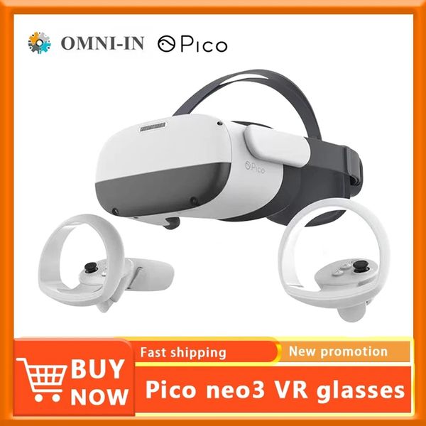 Pico Neo 3 All-in-One Óculos VR Jogo de realidade virtual 4K Display Sem fio 128G 256G VR Headset Pico neo3 Em estoque 2022-2