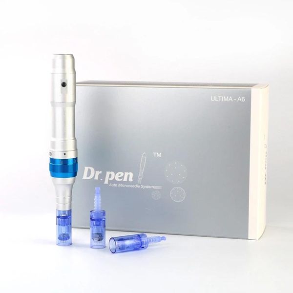 Роллер Ultima Derma Pen A6 Auto Micro -Micro Iglers Wireless и проводной Dr.Pen A6 Электрическая микрокамешка Micro Rolling Derma Therapy только одна батарея