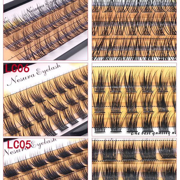 Falsche Wimpern QSTY 3DFluffy Single Cluster Lashes Vorgefertigte Volumenfächer Einzelwimper segmentiert natürliche Fälschung für Augenverlängerung 230530