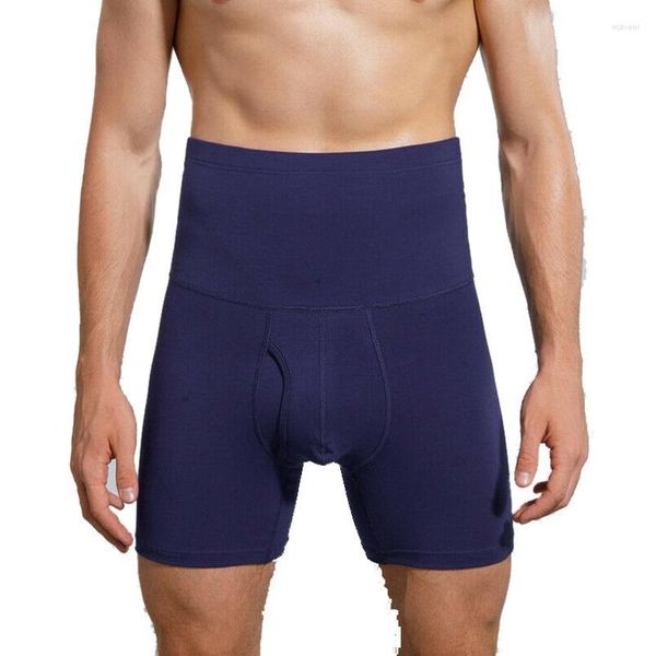 Mutande Pantaloncini di controllo della pancia a compressione da uomo Pantaloni a vita alta dimagranti Pantaloni da uomo Intimo Cintura Boxer Body Taglie forti