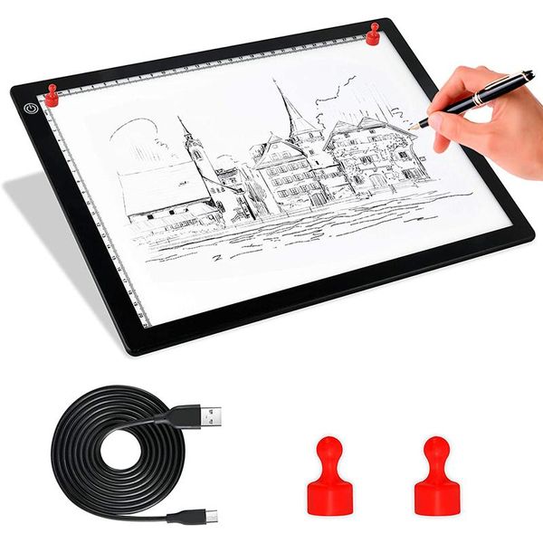 Tablet A4 Scheda luminosa per tracciamento portatile scatola da disegno magnetico Drank Draw Draw Draw Draw Box Box per tracciamento di schizzi
