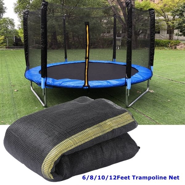 Trampoline 6/8/10/12 Fuß Trampolinnetz Ersatzzaun Einfriedung Anti-Fall-Sicherheitsnetz Netzanzug Sprungpolster Fitiness Protect Net 230530