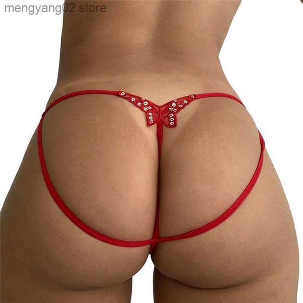 Бруки трусики бабочка кружевные g-string женщины сексуальное нижнее белье.