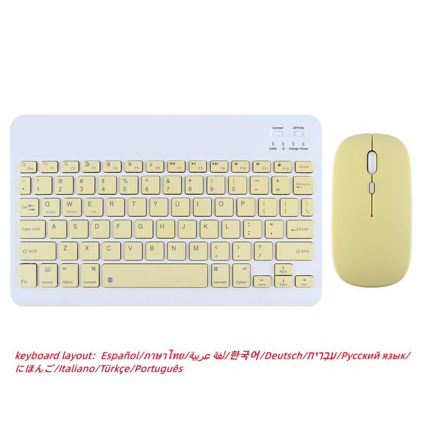 Combos Bluetooth Drahtlose Tastatur und Maus Russische Layout Tastatur Für iPad Air 5 4 2022 Pro 9. 2021 Tablet Für Android IOS Windows