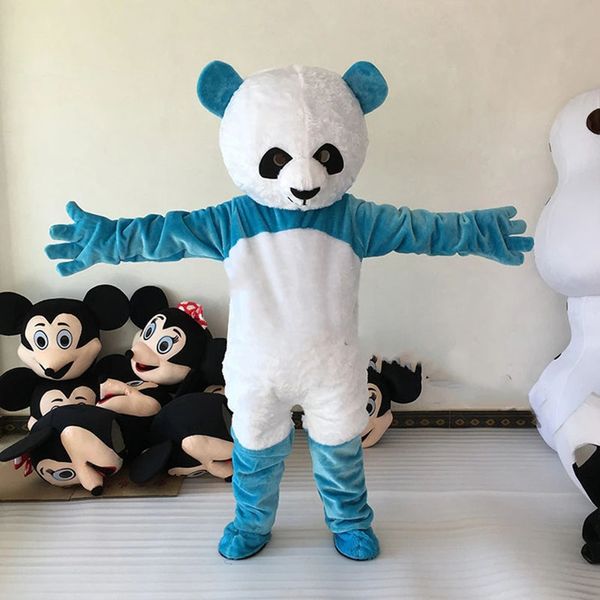 Costumi della mascotte del panda gigante Carnevale Regali di Hallowen Unisex Adulti Fancy Party Games Outfit Holiday Outdoor Advertising Outfit Suit