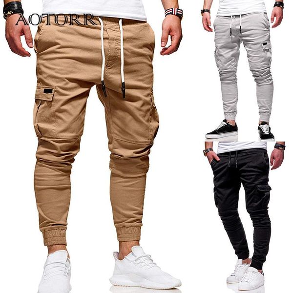 Pantaloni Cachi di alta qualità Pantaloni casual da uomo Pantaloni tattici militari Pantaloni cargo da uomo lunghi Pantaloni multitasche Moda Armygreen Uomo