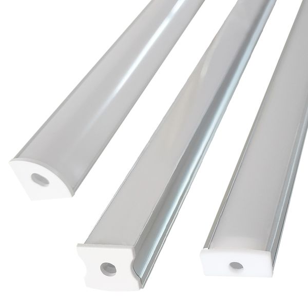 LED-Kanaldiffusor, Aluminium, weiße Abdeckung, U-V-Form, LED-Streifen-Diffusor, Schienen-Endkappen und Montageclips, Zubehör, Aluminiumprofil, LED-Streifen, crestech168