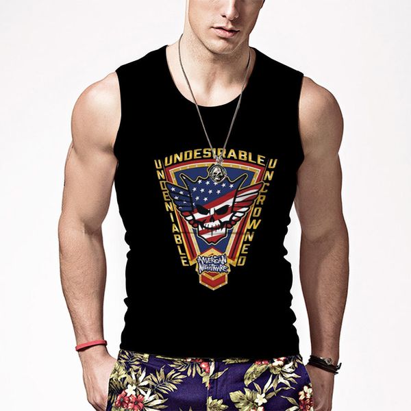 Мужские майки Tops Black Cody Rhodes Безнигим жилетом 2023 Summer Sport Men Men To Top модная одежда футболка 230530