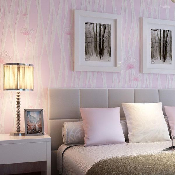 Tapeten Moderne 3D-Tapetenrolle Rustikales Blumenwandpapier Vlies für Wände Blumenmädchenzimmer Schlafzimmer