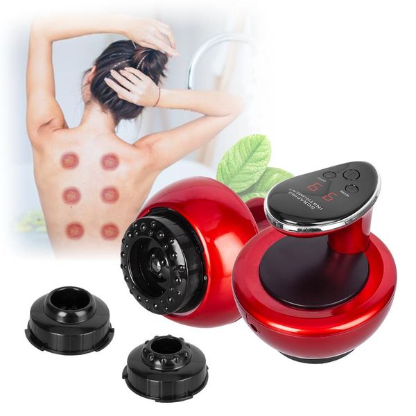 Massageador elétrico cupping massageador guasha raspagem cupping terapia anti celulite queimador de gordura emagrecimento pontos de acupuntura vácuo dispositivo guasha