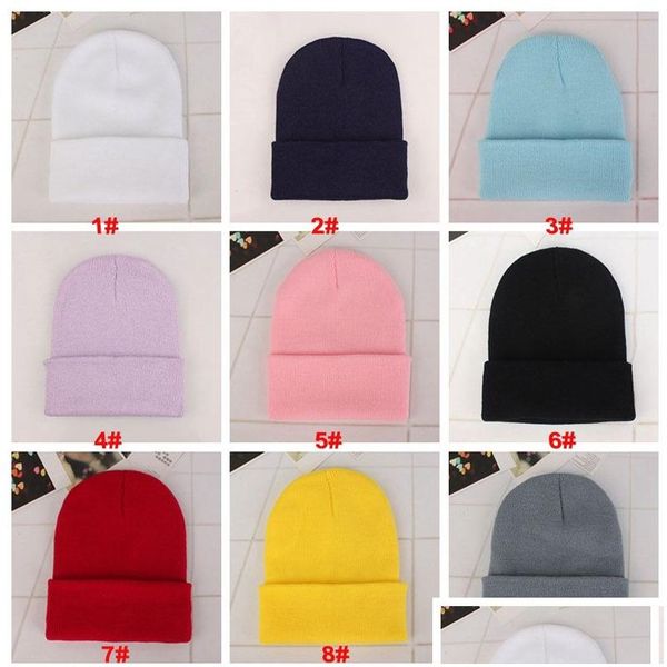 Parti Şapkaları Sıcak moda kadın erkekler rahat örme bere şapkası kış korunma şapkası satılan renk sklies beanies yün vt777 damla teslimat ho dhlij