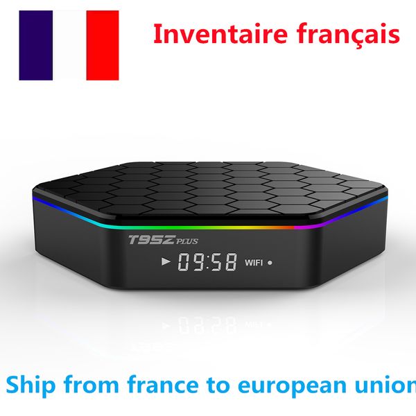 Nave dalla Francia T95Z PLUS Android 12 tv box allwinner h618 4GB 32GB 2GB16GB lettore multimediale 2.4G 5G Wifi6 BT4.0 100M 6K