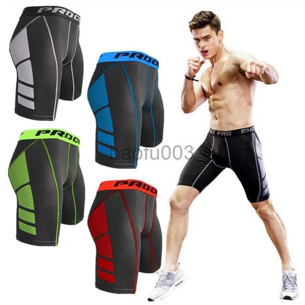 Shorts masculinos Shorts de compressão justos de compressão Base Layer Gym Cycling Fitness Jogger Running Workout Outdoor Boy Training Sports Pants J230531