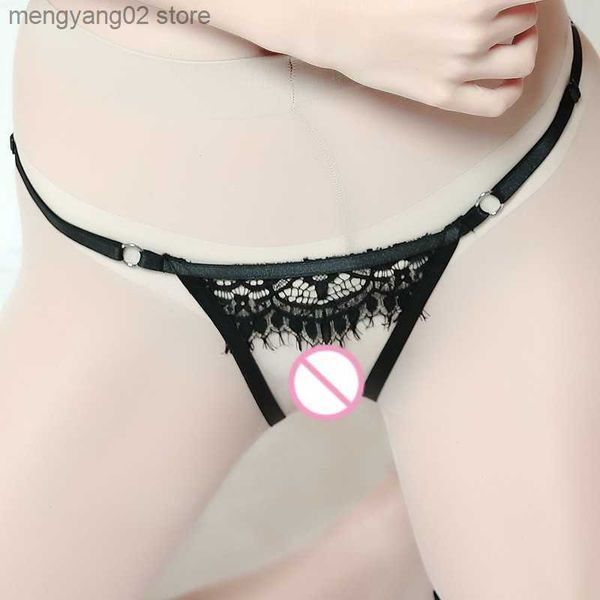 Cuecas Sexy Femme Open Crotch Renda Calcinha Cueca Feminina Erótica Crotchless G String See Throug Cuecas Bondage For Sex T23601