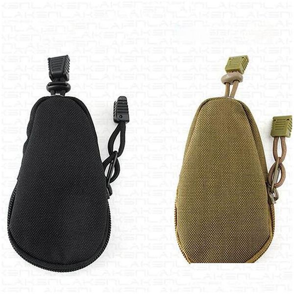 Borse portaoggetti Appassionati di militari all'aperto Borsa portachiavi Canvas Camouflage portatile Portamonete tattico Pacchetto accessori Army Edc Tool Com Dhrge