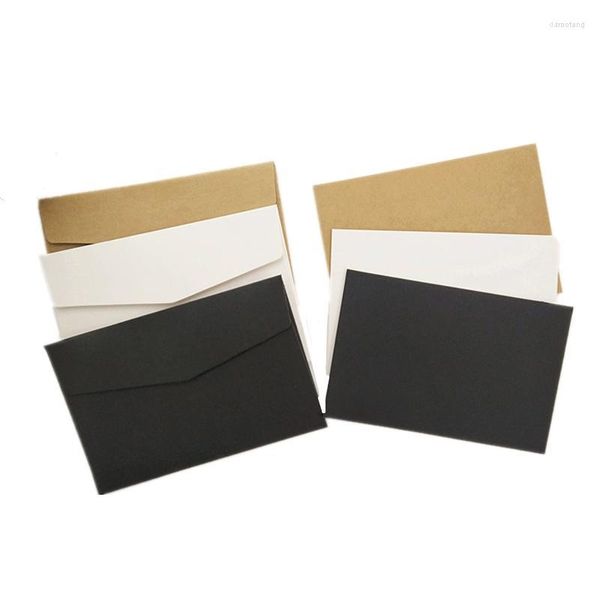 Grußkarten 10 stücke/20 stücke Kraftpapierkarte mit Umschlag Brief Set Party Hochzeitseinladung DIY Weiß Schwarz Postkarte