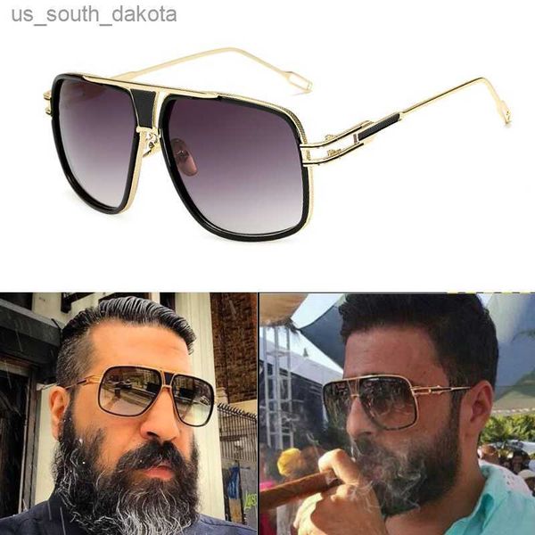 2020 Klassische Luxusmarke Herren Designer Sonnenbrille mit großem Rahmen Vintage Damen Sonnenbrille Großmeister UV400 männlich weiblich L230523