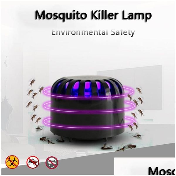 Pest Control Usb Mosquito Killer Lampada elettrica Home Led Mute Baby Repellent Bug Zapper Insect Trap Radiationless Vt1700 Drop Deliver Dhf1G