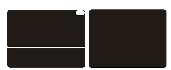 Skins 1x Top Top+1x Bottom Skin Skin Skin Caso Film para Apple iPad Pro 12.9 Com o teclado Magic 2018 Versão