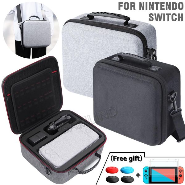 Taschen für Nintend Switch Deluxe großer Speicherbeutel NS Schwarzer Kapazität Eva Hard Case Cover für Nintendo Switch Game Console