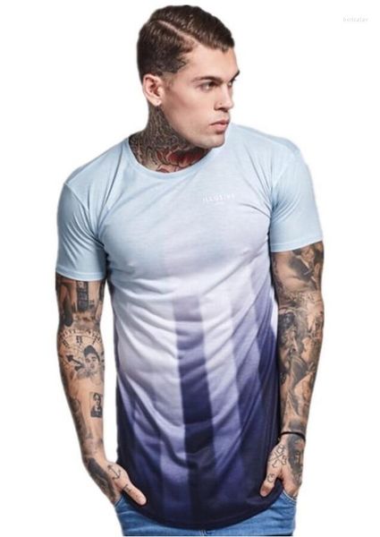 Magliette da uomo Uomo Estate Stile Moda Personalità Camicia Muscolo Maschile Tempo libero Palestre Maniche corte T-shirt slim fit Abbigliamento