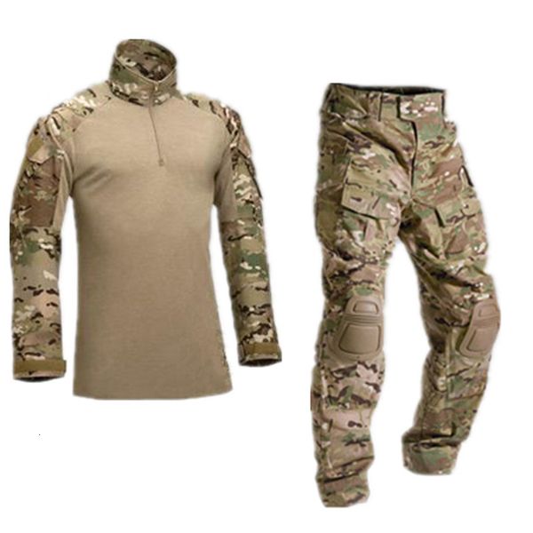 Set da caccia Outdoor Airsoft Uniforme militare Camicia da paintball Tuta da caccia militare Camicia da combattimento Camicie mimetiche tattiche Pantaloni cargo Panno dell'esercito 230530