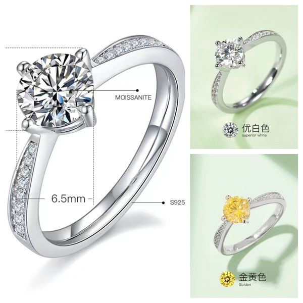 2023 designer de jóias anéis para mulheres desiner anel de diamante branco dourado rosa azul moissanite colar de luxo anel de noivado brincos designer para mulheres m02b